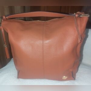 Vince Camuto Tatia Hobo Bag with Soft Leather And Suede Side.